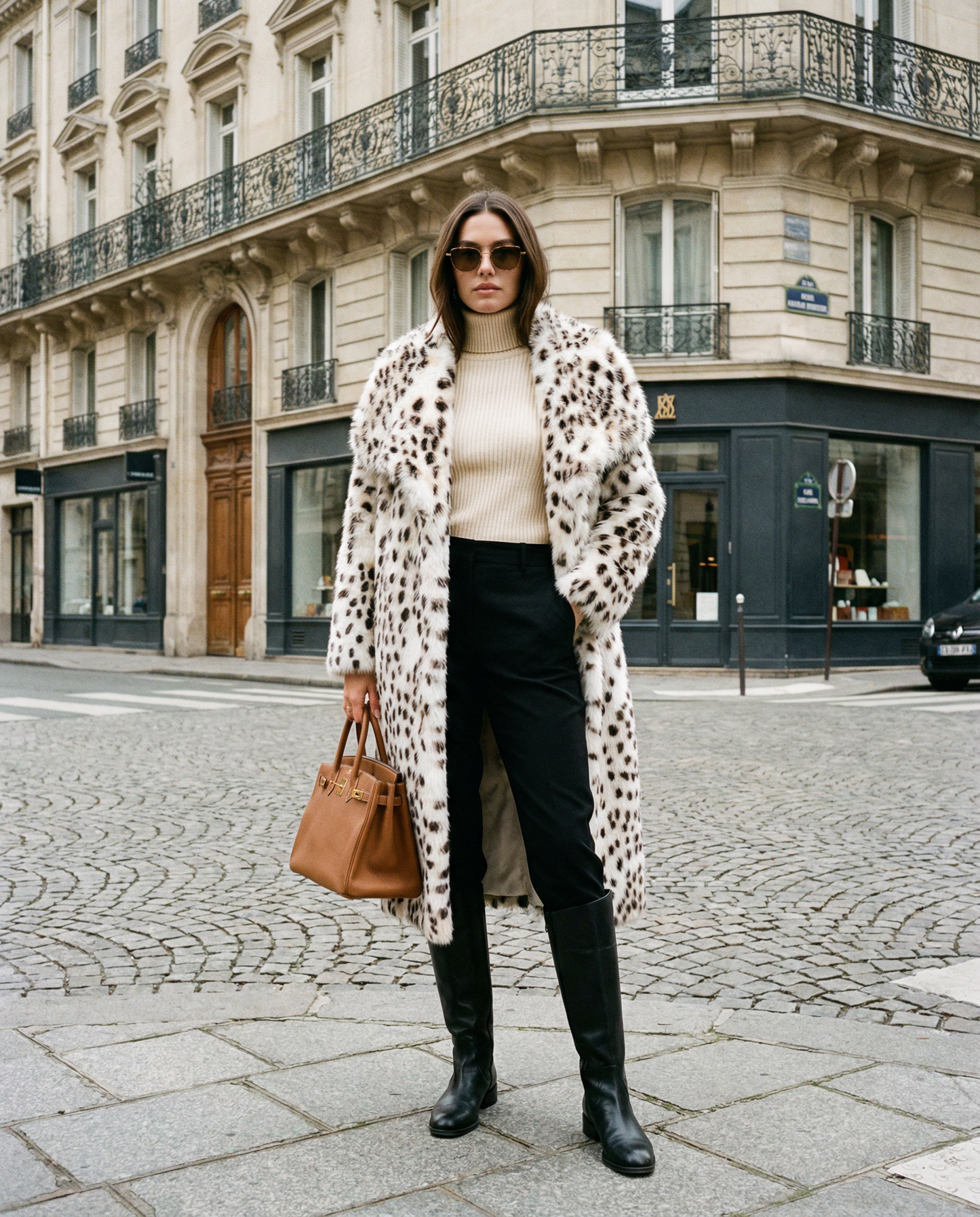 Aurora Snow Leopard Coat