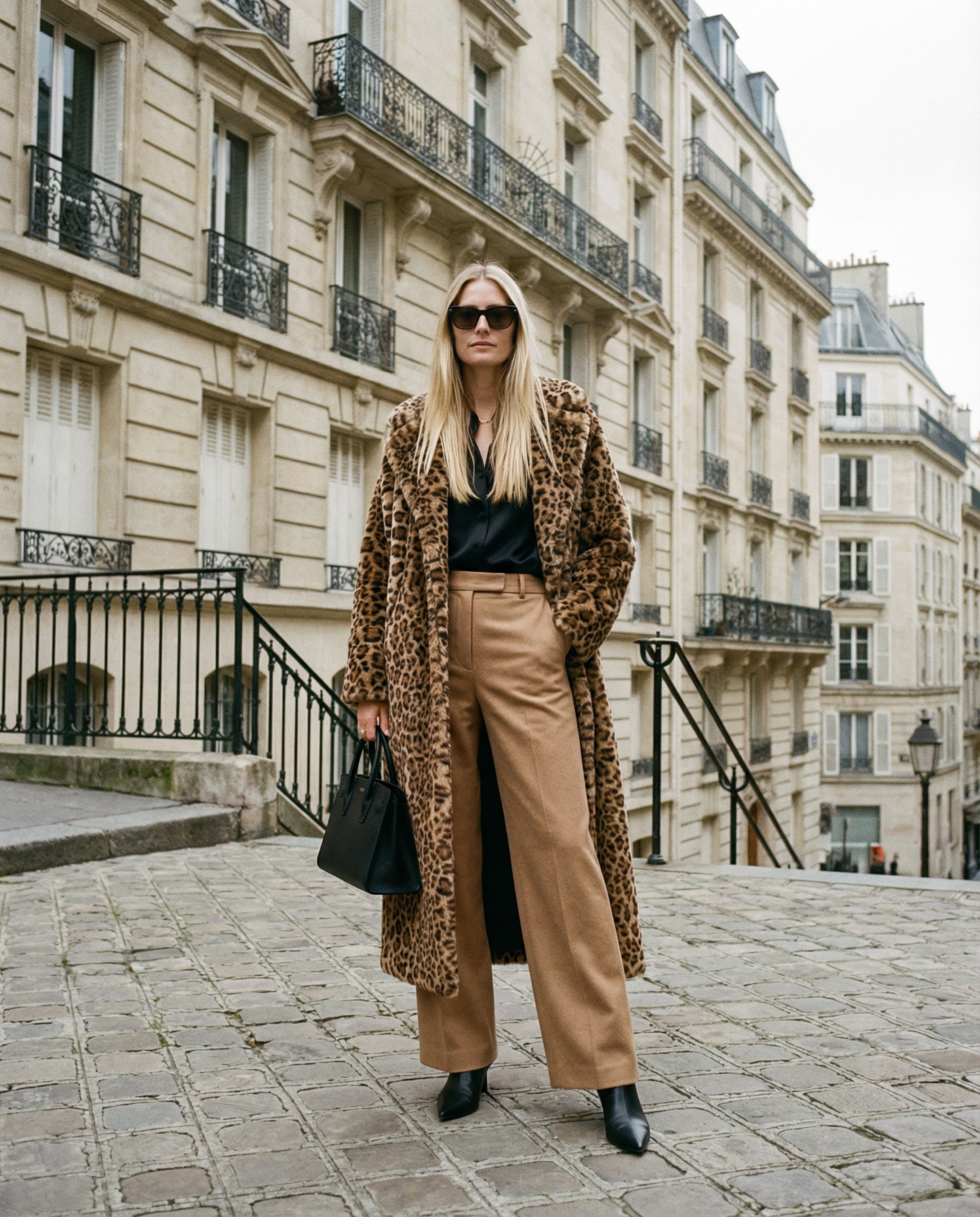 Lyra Leopard Long Coat