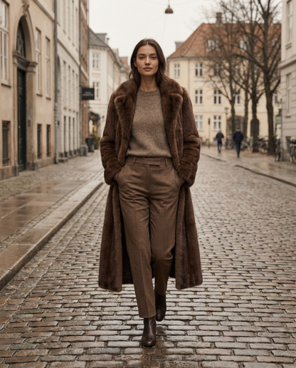 Arden Longline Faux Fur Coat