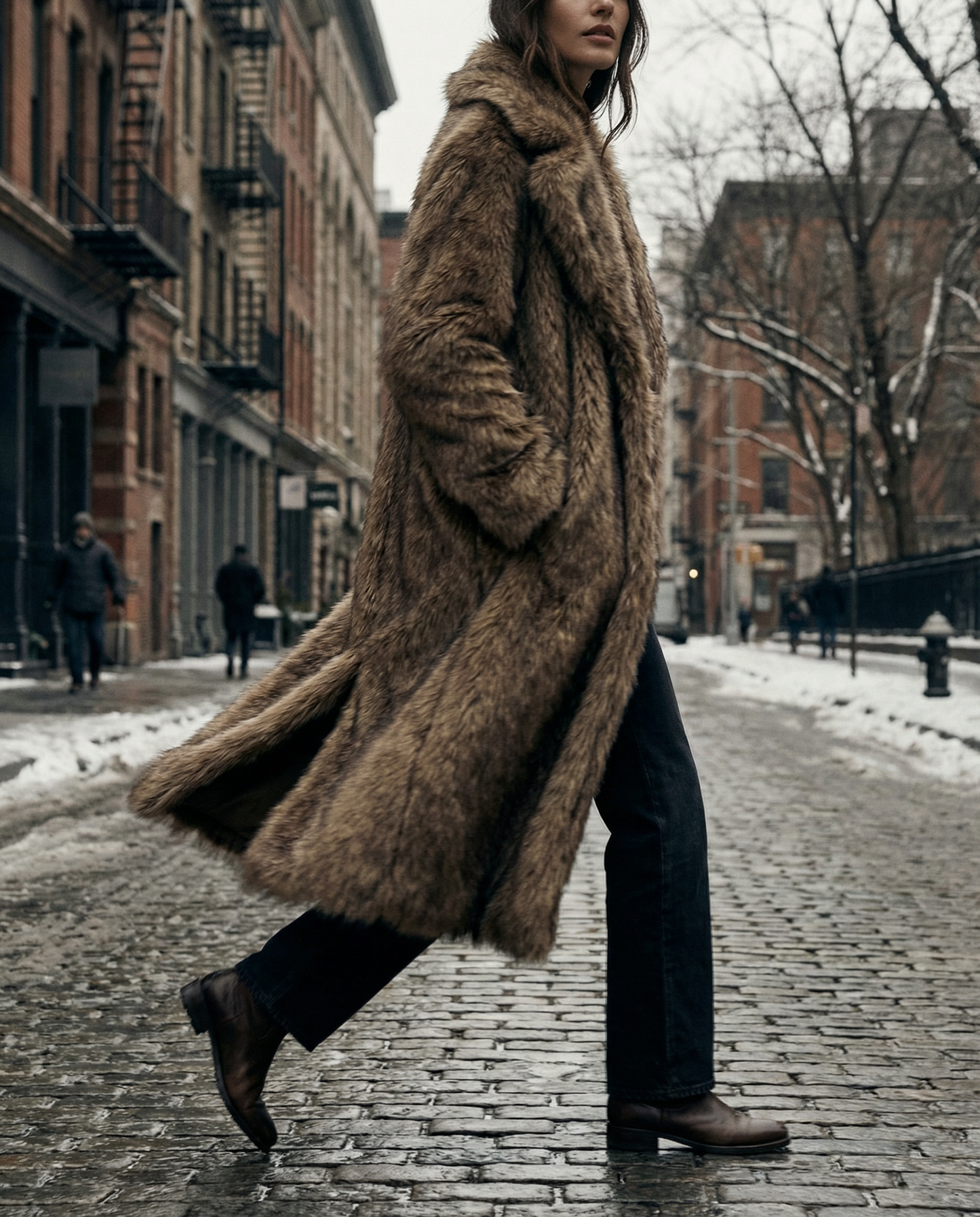 Arden Longline Faux Fur Coat