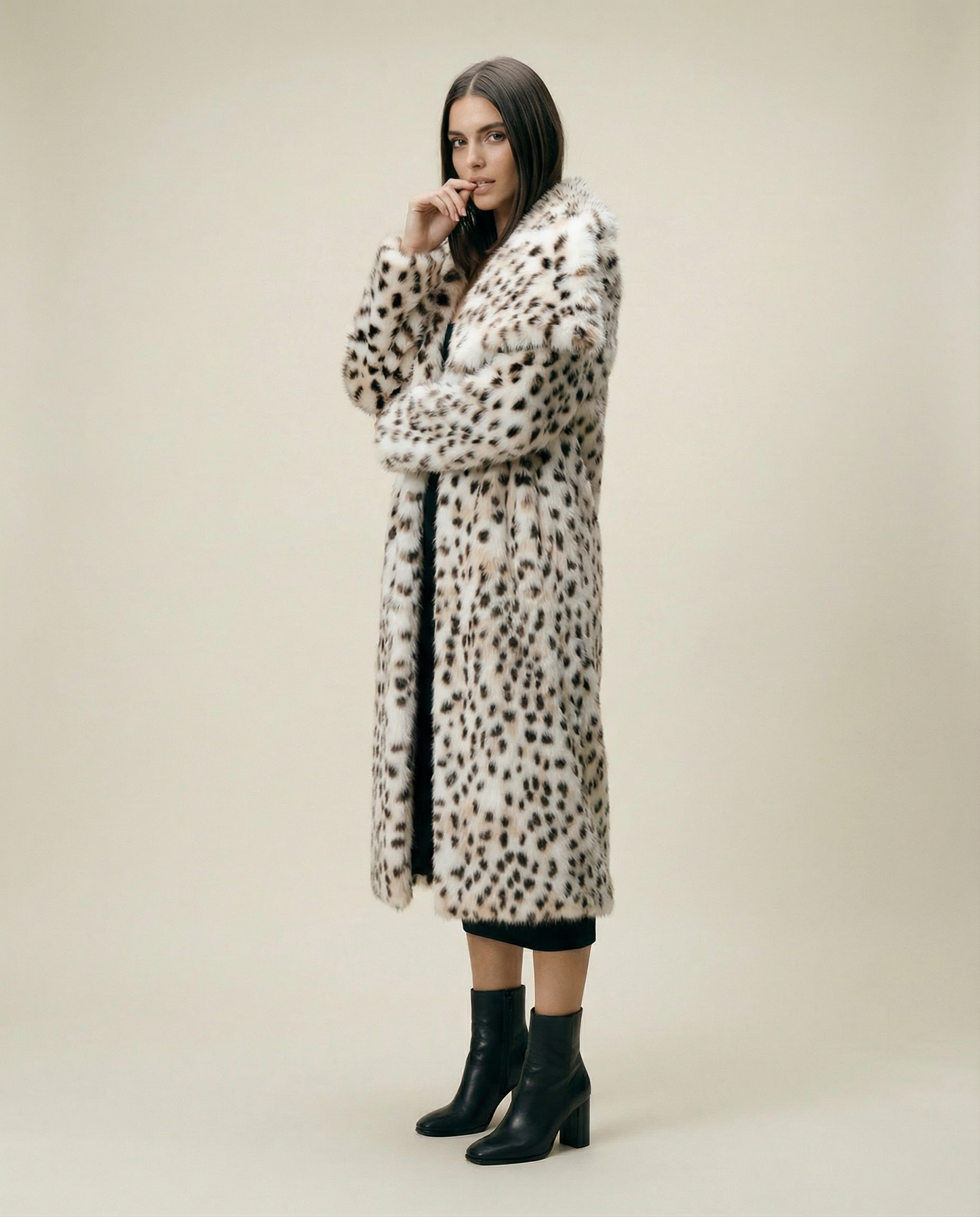 Aurora Snow Leopard Coat