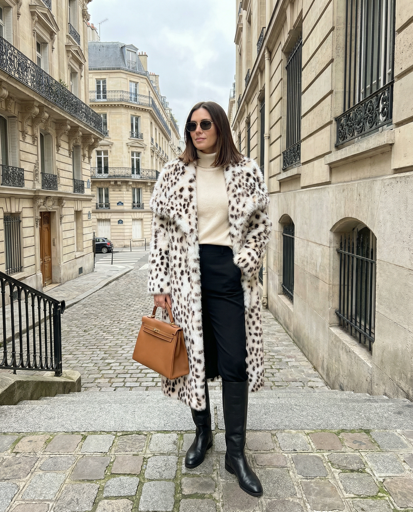 Aurora Snow Leopard Coat