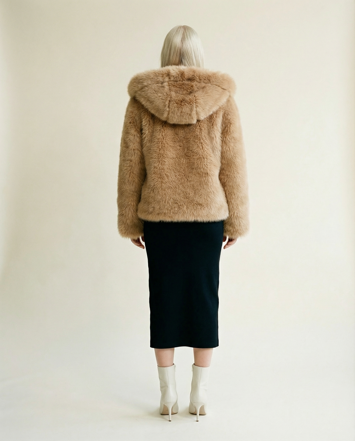 Fable Hooded Faux-Fur Jacket