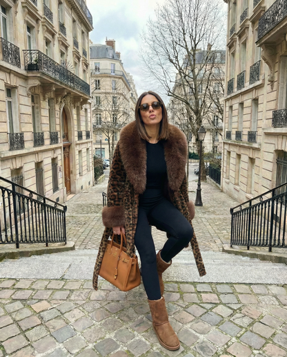 Icon Belted Faux-Fur Coat