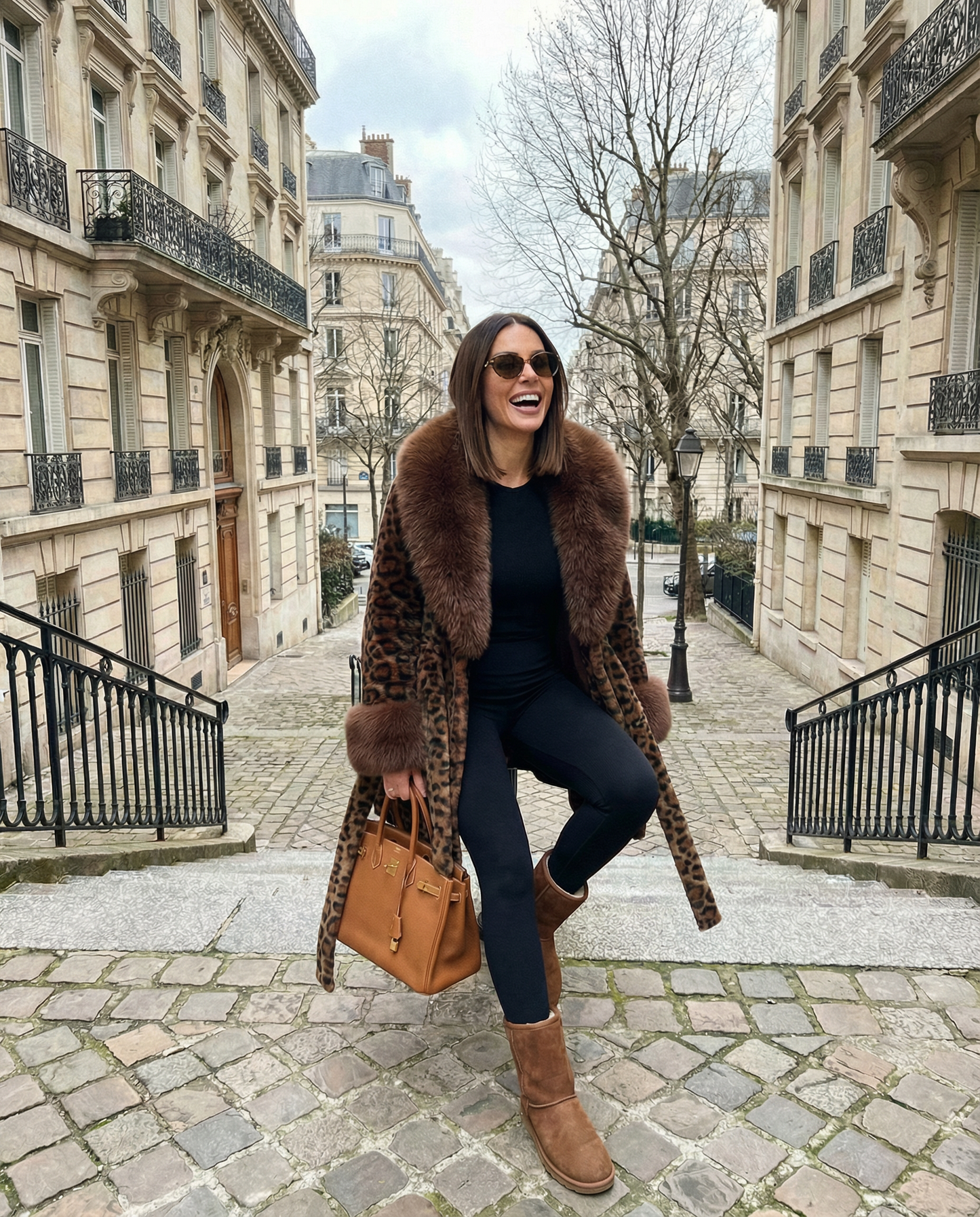 Icon Belted Faux-Fur Coat