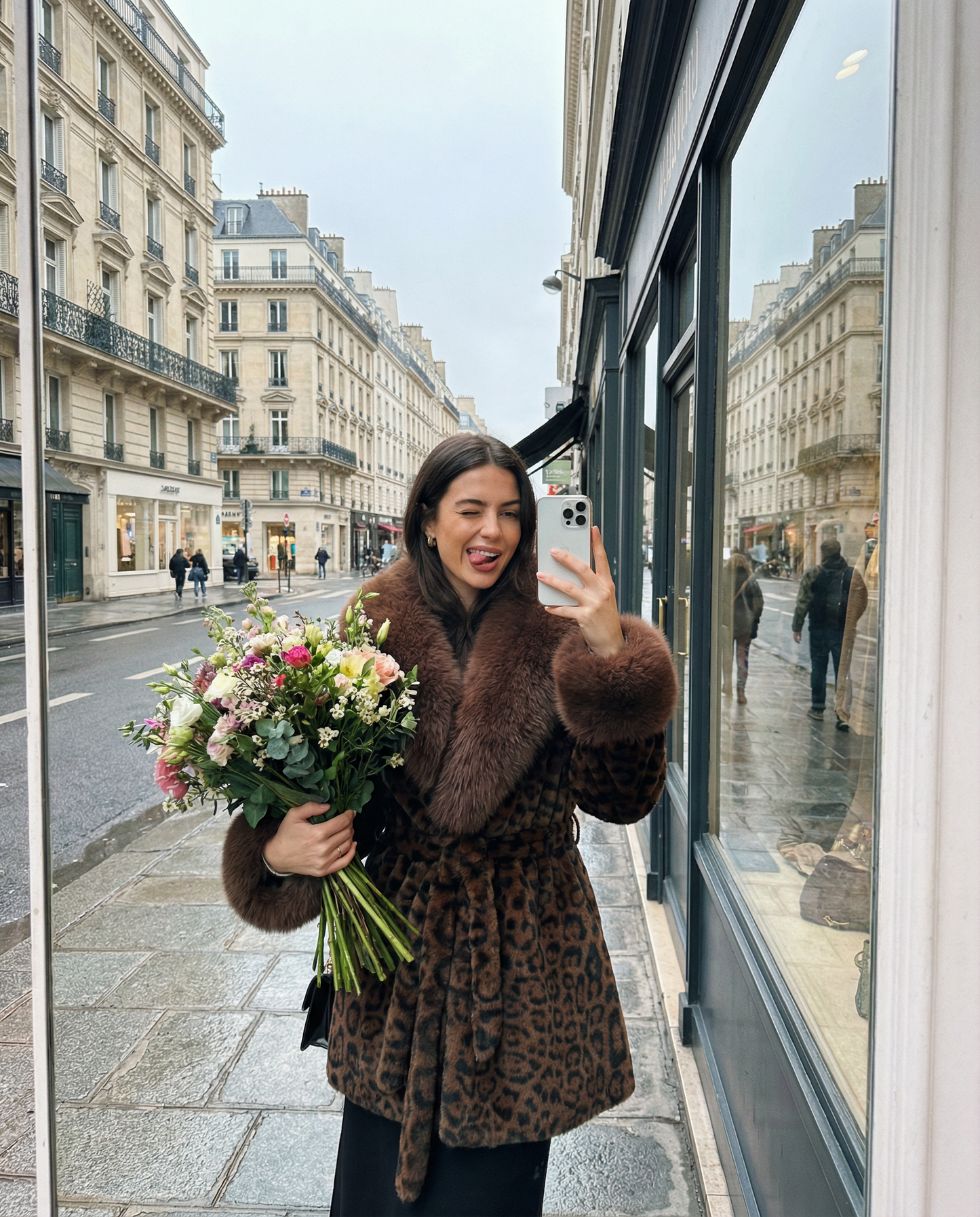 Icon Belted Faux-Fur Coat