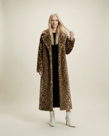 Lyra Leopard Long Coat