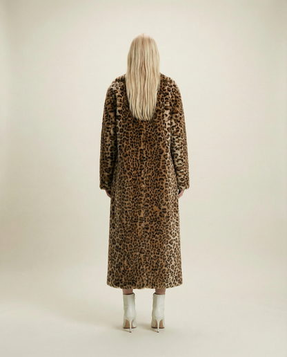 Lyra Leopard Long Coat