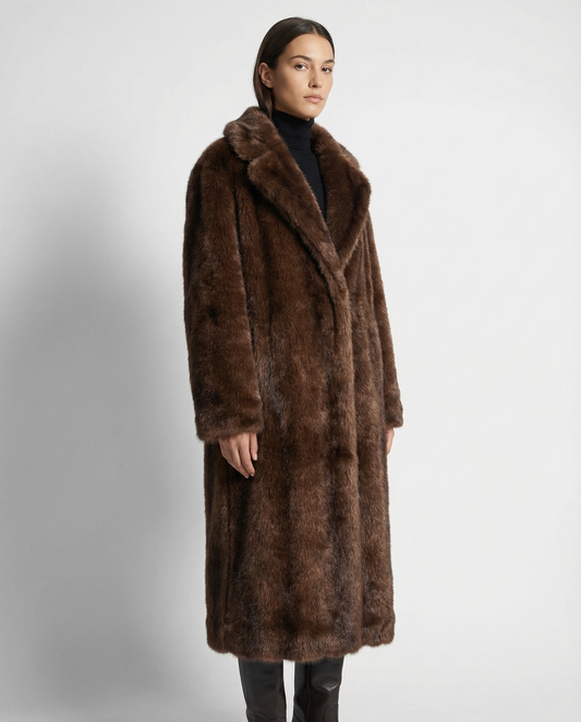 Alba Longline Faux-Fur Coat