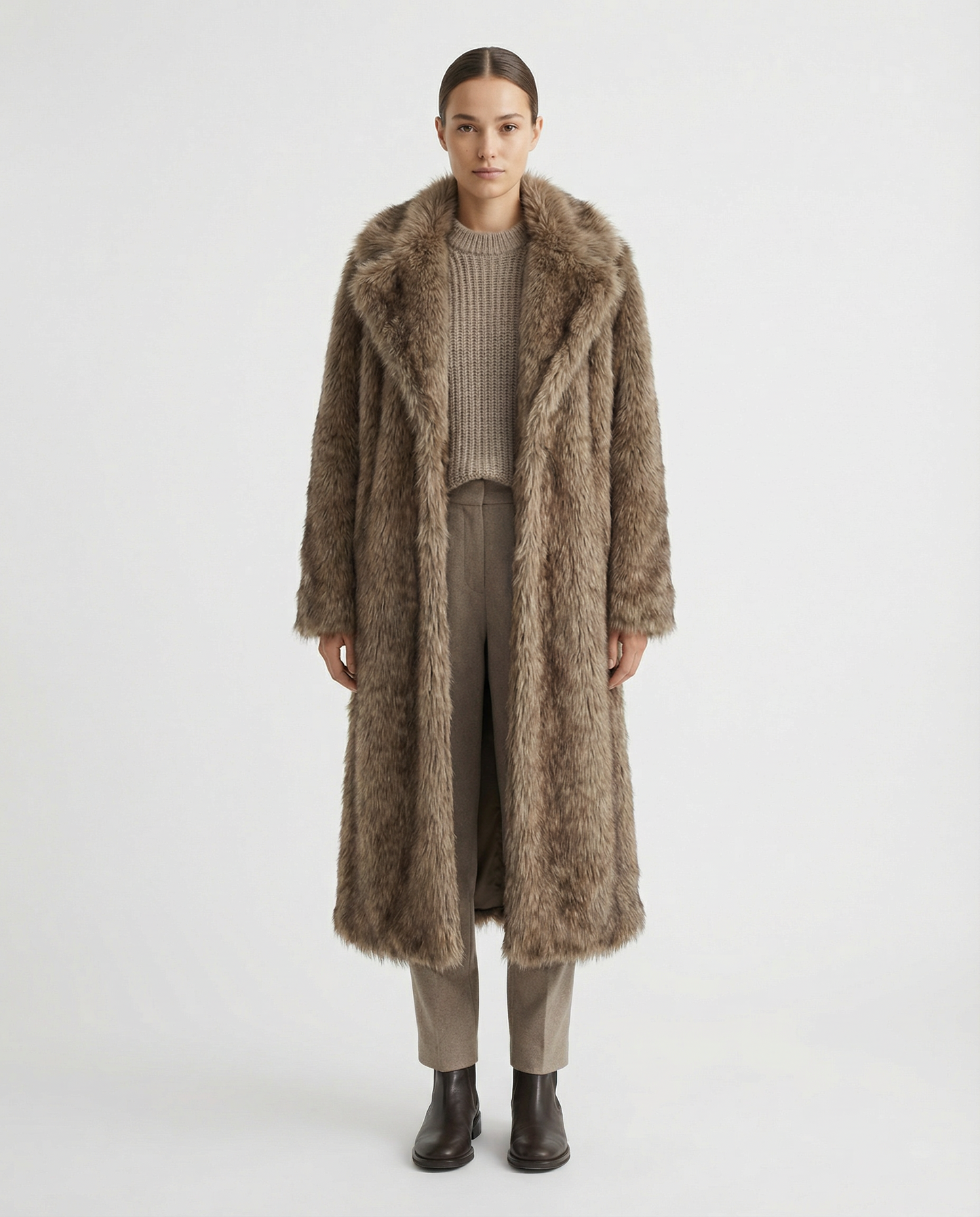Arden Longline Faux Fur Coat