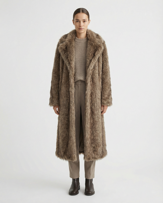 Arden Longline Faux Fur Coat