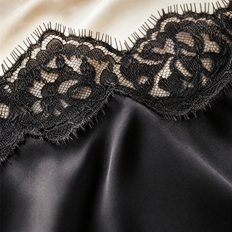 Fabric macro · Lace detail