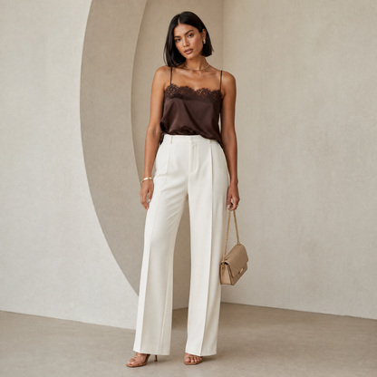 Saga Lace Cami in Chocolate